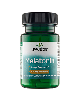 Swanson Melatonina 500 mcg Kapsułki, 60 szt.