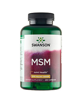 Swanson MSM 500 mg Preparat na stawy Kapsułki