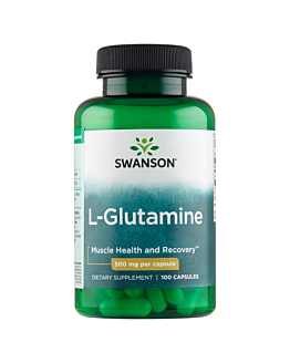 Swanson L-Glutamina 500 mg Kapsułki, 100 szt.