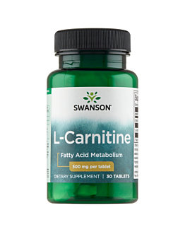 Swanson L-Karnityna tabletki 500 mg 30 Tabletek