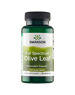 Swanson Full Spectrum Olive Leaf Wyciąg z liści oliwki europejskiej Kapsułki
