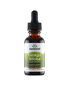 Swanson Ginkgo Biloba Liquid Ekstrakt Płyn, 29,6 ml