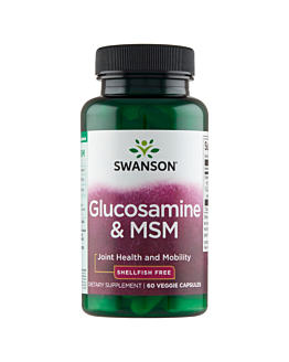 Swanson Glucosamine & MSM Kapsułki, 60 szt.
