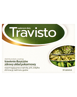 Travisto, Suplement diety wspierający trawienie, Tabletki