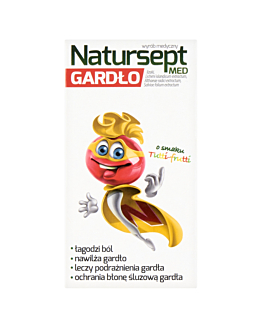 Natursept Med Gardło, Lizaki o smaku tutti-frutti