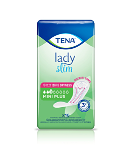 Tena Lady Slim Mini Plus, Wkładki higieniczne, 16 Sztuk
