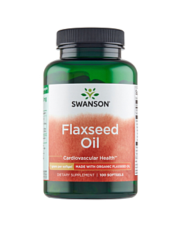Swanson Flaxseed Oil 1000 mg Żelki, 100 szt.