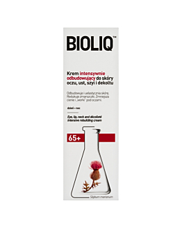 Bioliq 65+ Krem intensywnie odbudowujący do skóry oczu, ust, szyi i dekoltu, 15ml