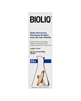 Bioliq 55+ Krem intensywnie liftingujący do skóry oczu, ust, szyi i dekoltu, 15ml
