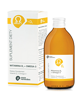 Invex Remedies Witamina D3 + Omega 3 300 ml