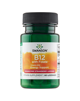 Swanson Witamina B12 z Kwasem foliowym Tabl. podjęzykowe, 60 szt.