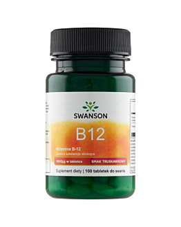 Swanson B-12 1000 mcg  Tabletki do ssania, 100 szt.