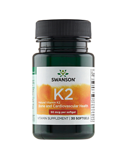 Swanson Witamina K2 Naturalna 50 mcg Kapsułki 
