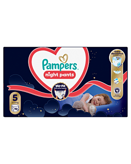 Pampers Night Pants Pieluchomajtki Rozm. 5 Junior, 92 szt.