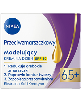 Nivea Przeciwzmarszczkowy + modelujący Krem na dzień SPF30 65+