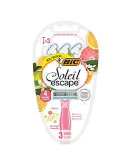 Bic Maszynka do golenia Soleil Escape 4 Citrus, 3szt.