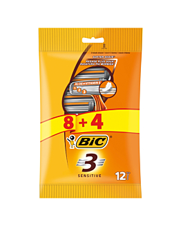 Bic Maszynka do Golenia 3 Sensitive Pouch 8+