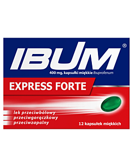 Ibum Express Forte Kapsułki miękkie 400 mg, 12 kaps.