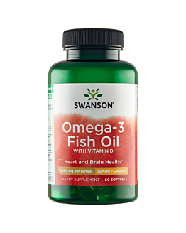 Swanson Omega 3 z Witaminą D3 Kapsułki