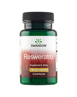 Swanson Resweratrol 250 mg Preparat wspomagający układ krążenia Kapsułki