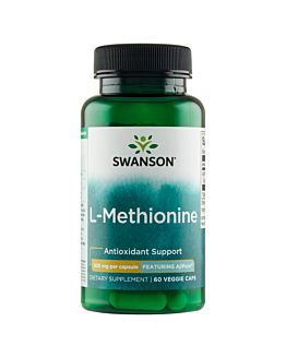 Swanson Ajipure L-Metionina 500 mg Kapsułki 
