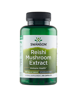 Swanson Reishi Mushroom Ekstract 500 mg Kapsułki, 90 szt.