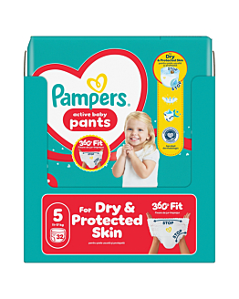Pampers Pants Mutandine Taglia 5 Junior, 32 pezzi.