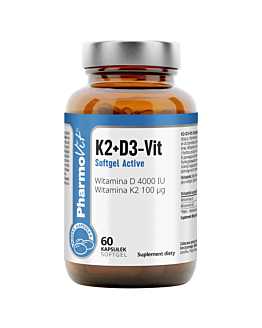 PharmoVit Clean Label K2+D3-Vit Softgel Active Kapsułki