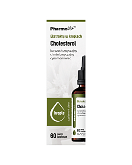 Pharmovit Clean Label Ekstrakty w kroplach Suplement diety na cholesterol 