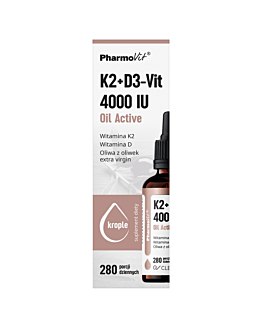 Pharmovit Clean Label K2+D3-Vit 4000 IU Oil Active Krople