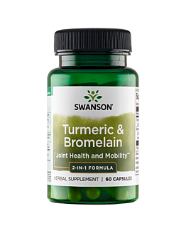Swanson Full Spectrum Turmeric & Bromelain 500 mg Kapsułki, 60 szt.