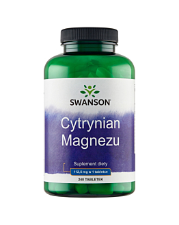 Swanson Cytrynian Magnezu Tabletki