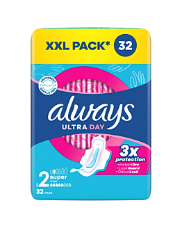 Always Ultra Super Plus Quatro Podpaski, 4x8 szt.