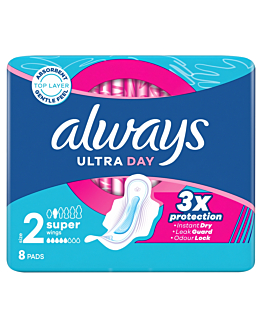 Always Ultra Super Plus Podpaski, 8 szt.