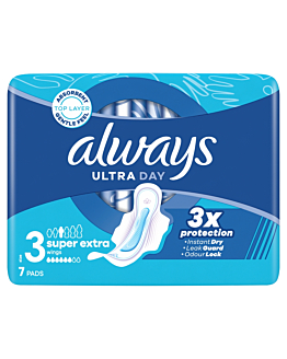 Always Ultra Ultra Day Podpaski, 7 szt.
