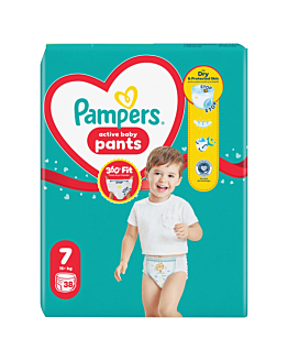 Pampers Pieluchomajtki Pants, 7 ( 17 kg+) 38 szt.