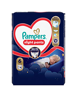 Pampers Value Pack Night Pants Pieluchomajtki (6), 19szt.