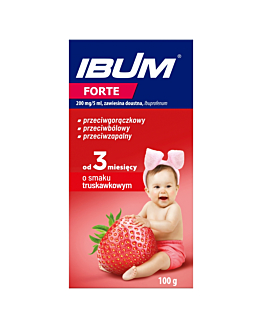 Ibum Forte 200 mg/5ml Smak truskawkowy Zawiesina doustna, 100 g