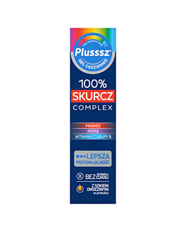 Plusssz 100% Skurcz Complex, Preparat wspierający funkcjonowanie mięśni, Tabletki musujące