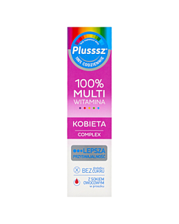 Plusssz 100% Multiwitamina Kobieta Complex, Tabletki musujące