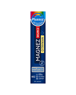 Plusssz Magnez Skurcz Cytrynian, Tabletki musujące