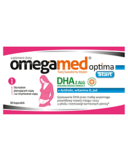 Omegamed Optima Start, DHA z alg dla kobiet planujących ciążę i w pierwszych miesiącach ciąży, Kapsułki