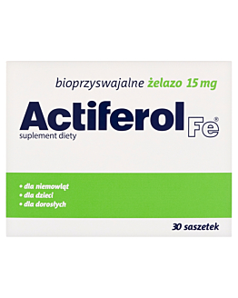 Actiferol Fe, Bioprzyswajalne żelazo 15 mg, Proszek do rozpuszczania