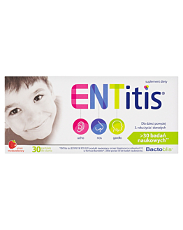 Entitis  Pastylki do ssania, Smak truskawkowy