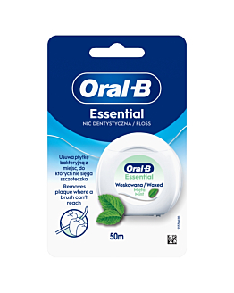 Oral-B Nić dentystyczna Essential Floss Waxed Mint, 50m