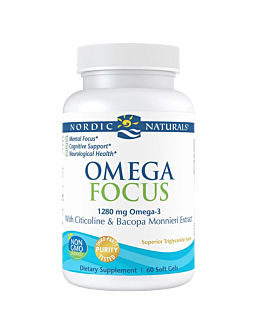 Nordic Naturals Omega Focus With Citicoline & Bacopa Monnieri Extract 1280 mg 60 Sztuk