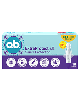 O.B. Extra Protect Normal tampony, 16 szt.