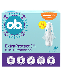 O.B. Extra Protect Super tampony, 42 szt.
