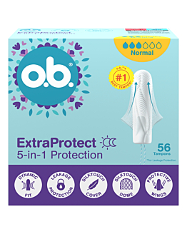 O.B. Extra Protect Normal tampony, 56 szt.