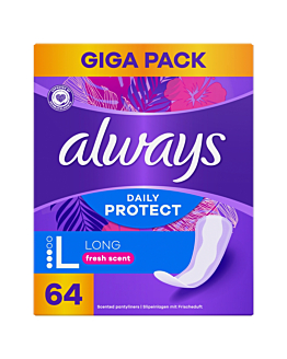 Always Dailies Wkładki higieniczne długie, 64 szt.